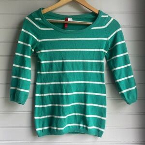 H & M Striped Boatneck Sweater - Summer classic, yacht time